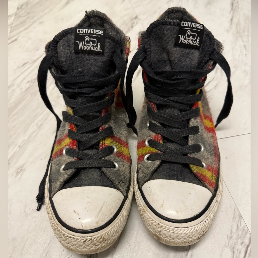 Converse x Woolrich high-top sneakers